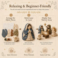 ✨ DIY Patchwork Nativity Scene Sewing Kit
