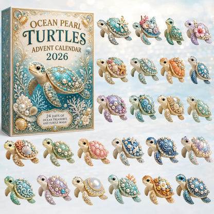 🔥LAST DAY 50% OFF - 🐢 Ocean Pearl Turtles Advent Calendar 2026