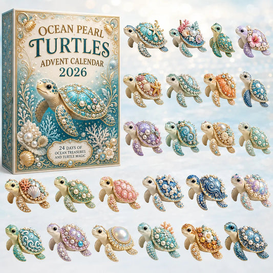 🔥LAST DAY 50% OFF - 🐢 Ocean Pearl Turtles Advent Calendar 2026