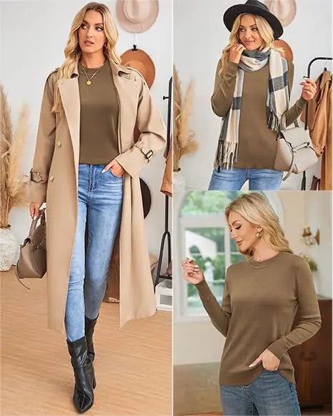 2026 Women Spring Fashion Wool Blend Sweater