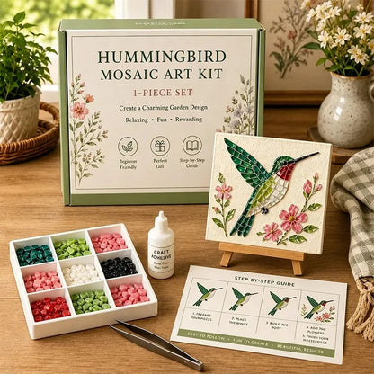 🔥 Last Day 49% OFF - 🌿 Watering Can Mosaic Art Kit | Beginner-Friendly Floral DIY Craft with Vibrant Mosaic Beads & Sturdy Display Base ✨