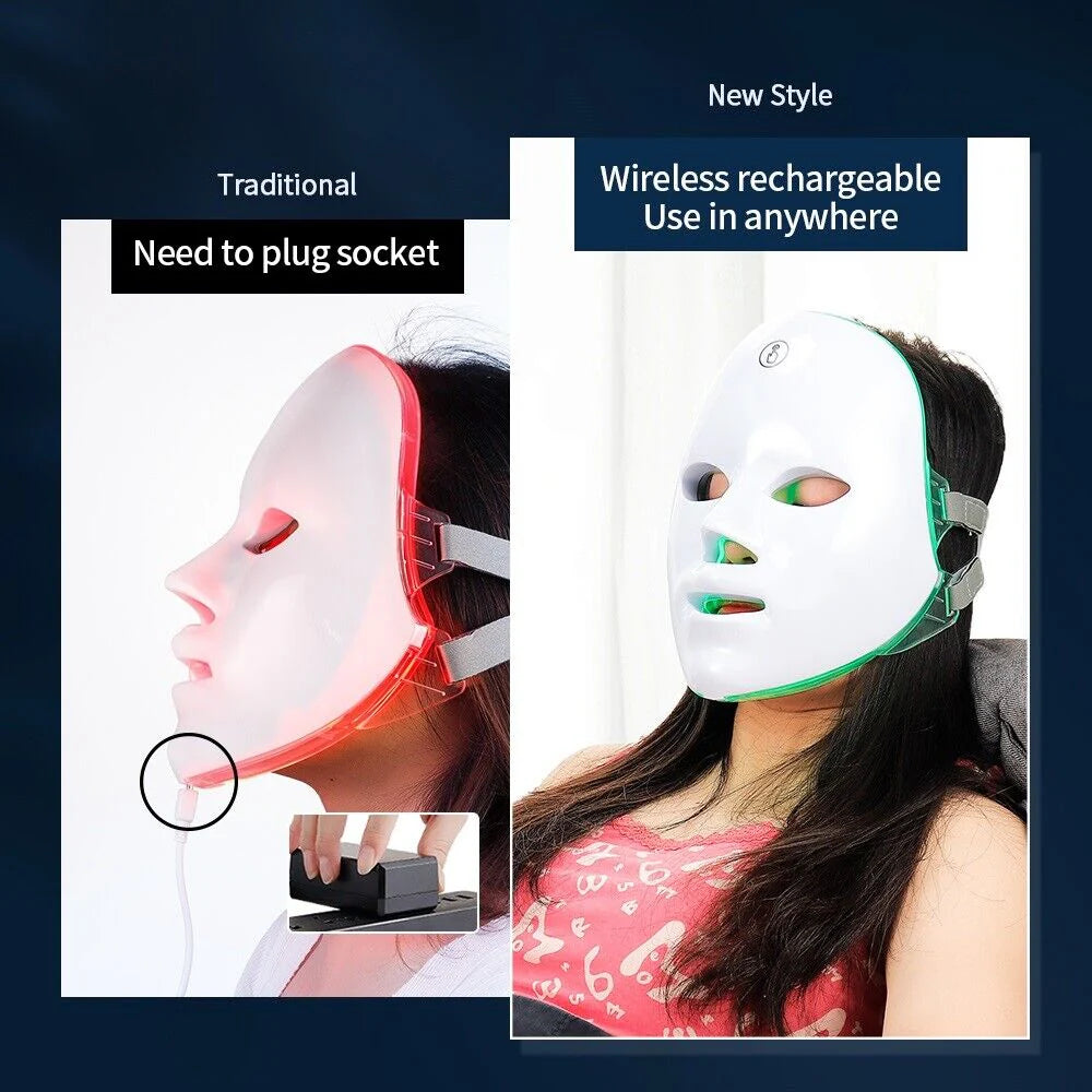 Red Light Therapy Facial Mask (+7 Beneficial Colors)