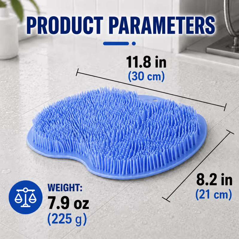 🧼🚿✨ Back & Foot Shower Cleansing Brush | Exfoliating Body Scrubber Massage Tool🦶💦✨