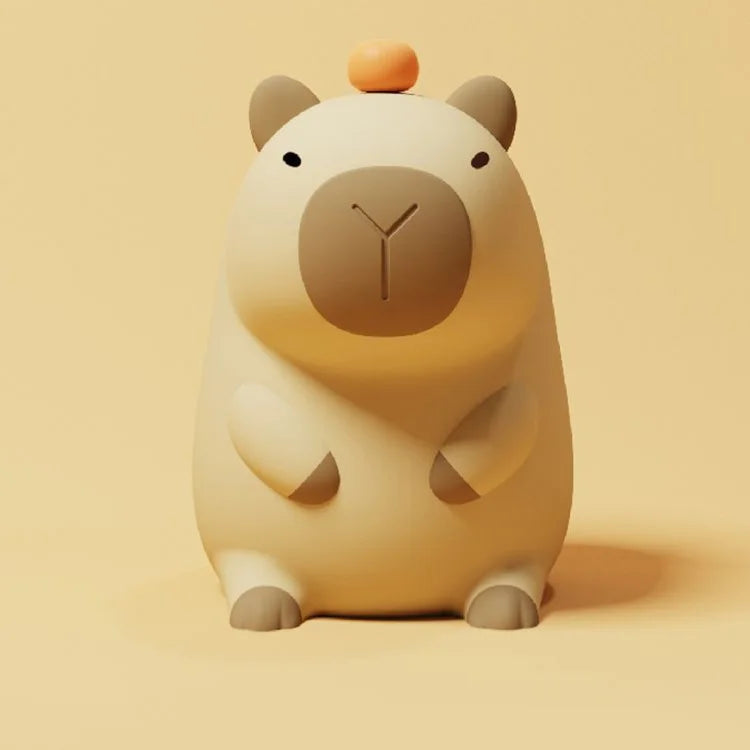 🐹✨ Silicone Capybara Night Light – Cute, Soft Glow & Cozy Bedside Decor 🌙💛