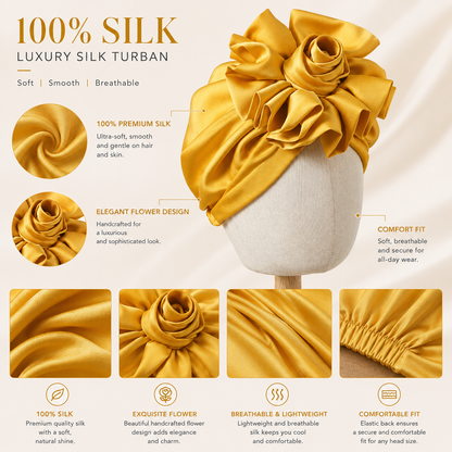 Luxury Silk Hair Turban – Style Meets Protection, Anytime