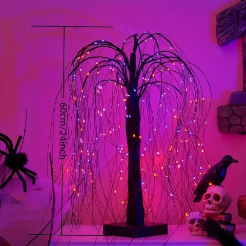 🎃Haunted Weeping Tree LED Lights🎃 Creepy Halloween Decoration 👻✨