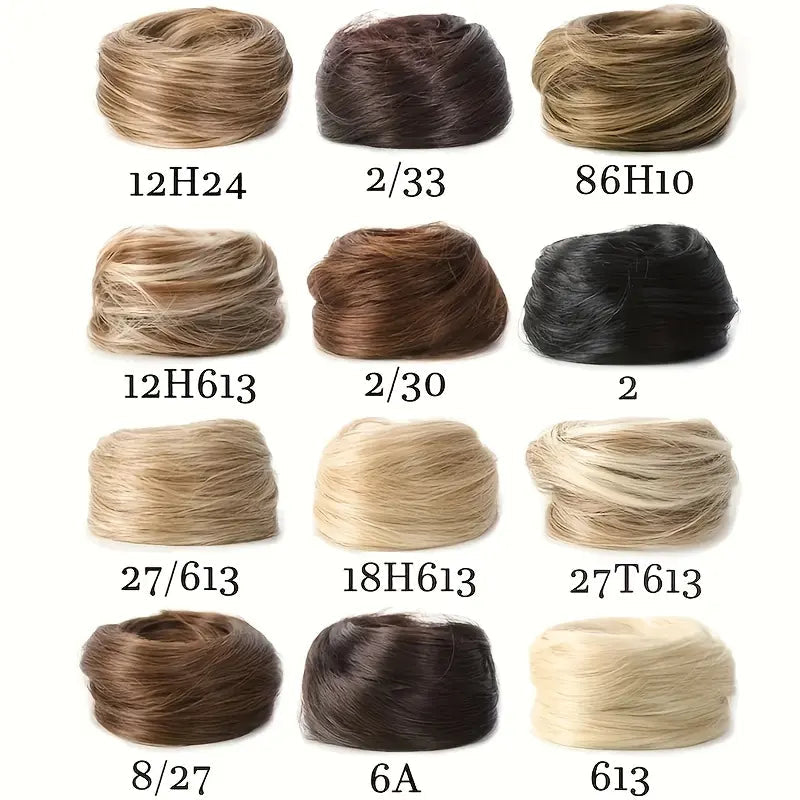💁 Last Day 50% OFF💖-✨ Synthetic Curly Messy Bun Scrunchie for Quick, Easy & Stylish Hairstyles 🎀