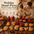 🎃🎄8-Piece Holiday Hand-Press Pastry Molds Cookie Pie Baking Tools🥧✨