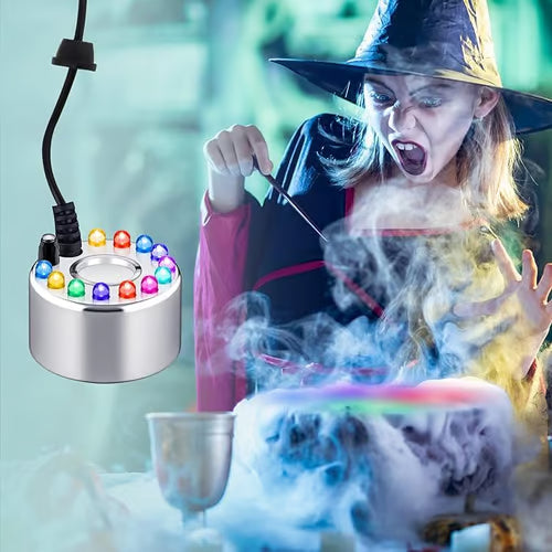 💨✨ 50% OFF! 12-LED Mist Maker – Cool Fog & Colorful Glow 💧⚡