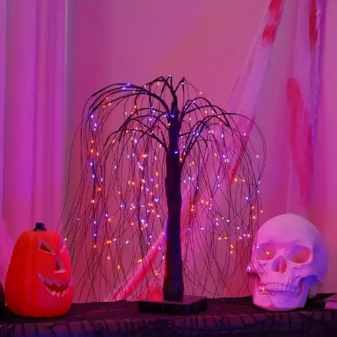 🎃Haunted Weeping Tree LED Lights🎃 Creepy Halloween Decoration 👻✨