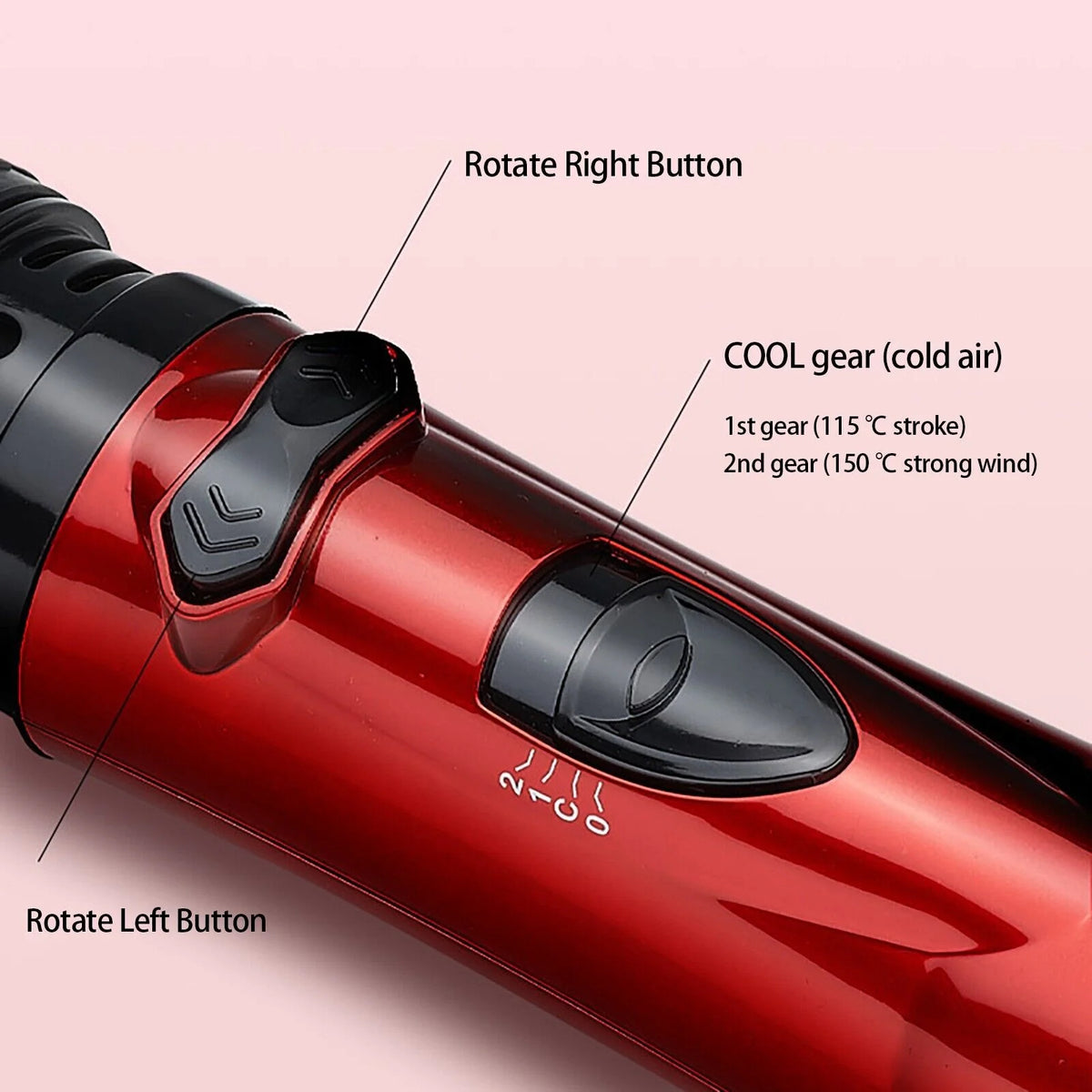 3-in-1 Hot Air Styler and Rotating Hair Dryer for Dry hair, curl hair, straighten hair