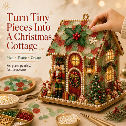 🎄✨ DIY Glowing Coastal Christmas Cottage Kit – Easy Crafting & Festive Coastal Charm! 🏡💖