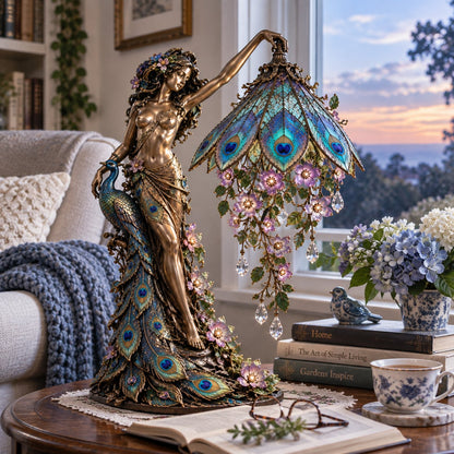 ✨Last Day 49% OFF✨🦚 Peacock Goddess Table Lamp