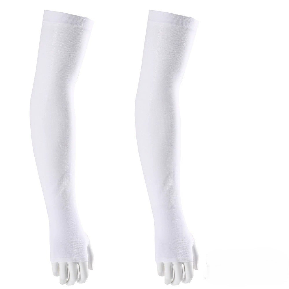 ☀️ UPF 50+ Cooling UV Arm Sleeves 🧊 | High Stretch Compression Fabric | Anti-UV Breathable Sleeves for Men Women
