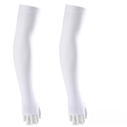 ☀️ UPF 50+ Cooling UV Arm Sleeves 🧊 | High Stretch Compression Fabric | Anti-UV Breathable Sleeves for Men Women