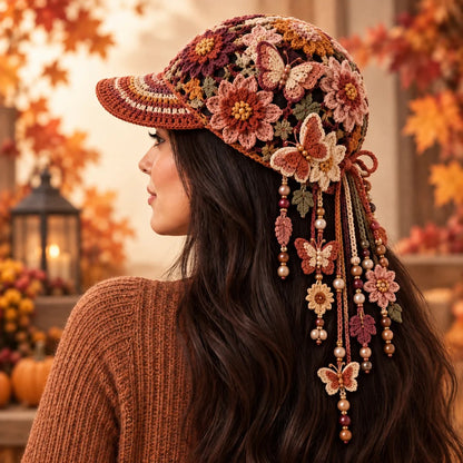 🔥Last Day 49% OFF 🍂 Women’s Handcrafted Crochet Autumn Bloom Cap | 6 Designs