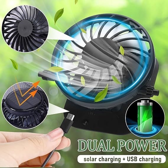 Cooling Solar Fan Hat – UV Protection & Breathable Mesh