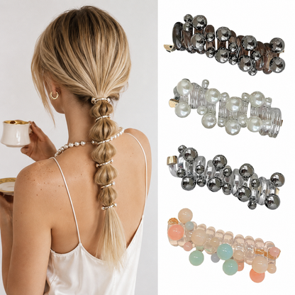 Pearl Spiral Hair Clip – Elegant Twist Styling Tool