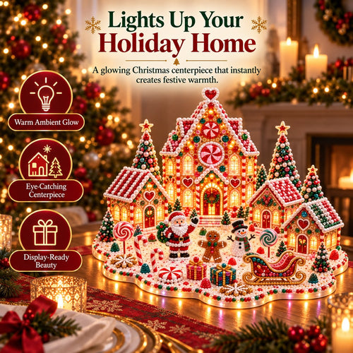 ✨🔥 Magical Christmas Village 3D Gem Art DIY Kit – Create a Sparkling Handmade Holiday Scene! 🎄💎🏡