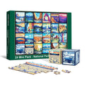 🧩✈️ Travel Series 24 Mini Pack – 1000-Piece Jigsaw Puzzles with 8 Stickers & 3 Travel Themes! 🌍🏞️✨