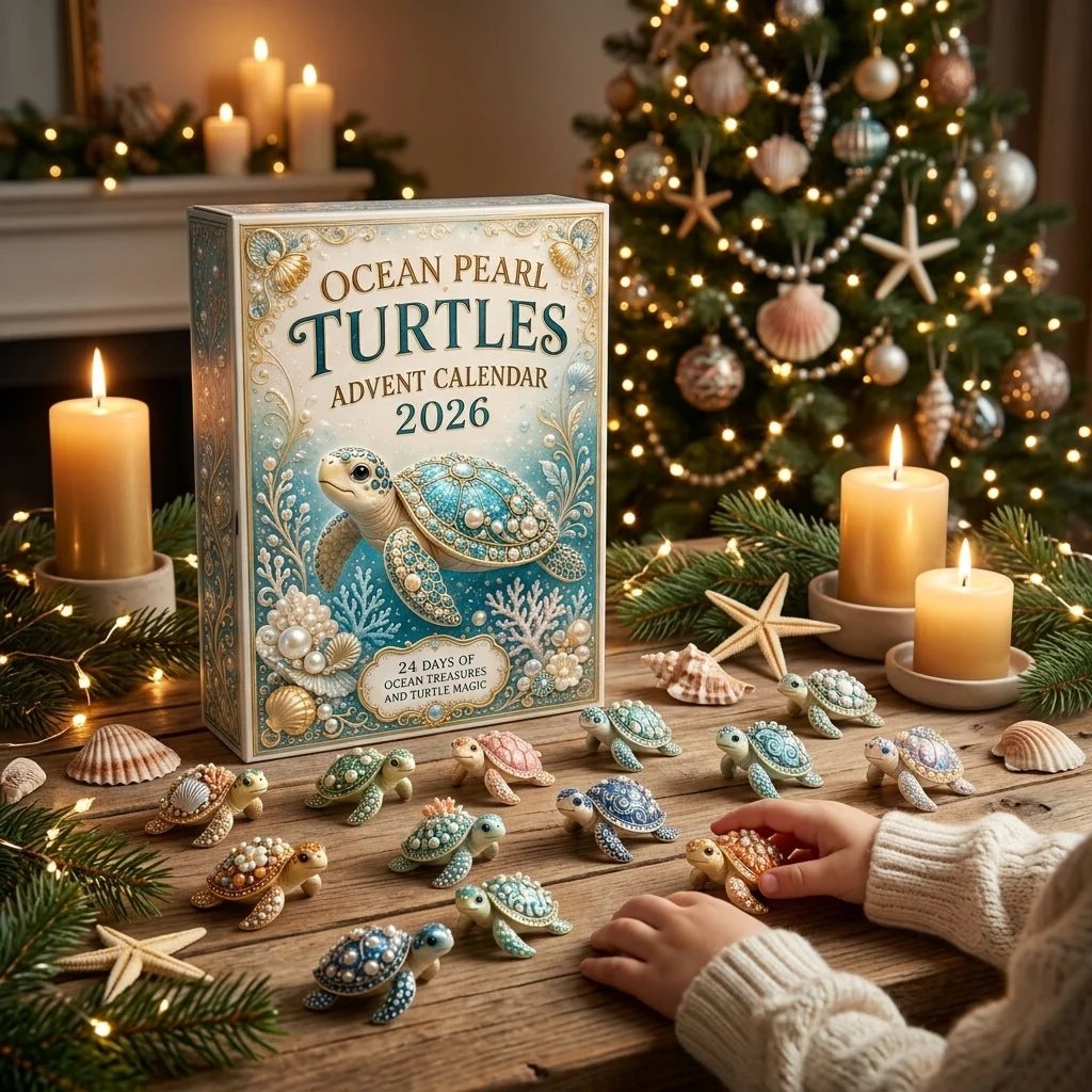 🔥LAST DAY 50% OFF - 🐢 Ocean Pearl Turtles Advent Calendar 2026