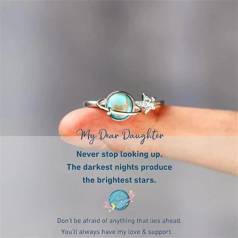 🌙✨ Star & Moon Ring – Meaningful Mother Daughter Gift💖🎁✨
