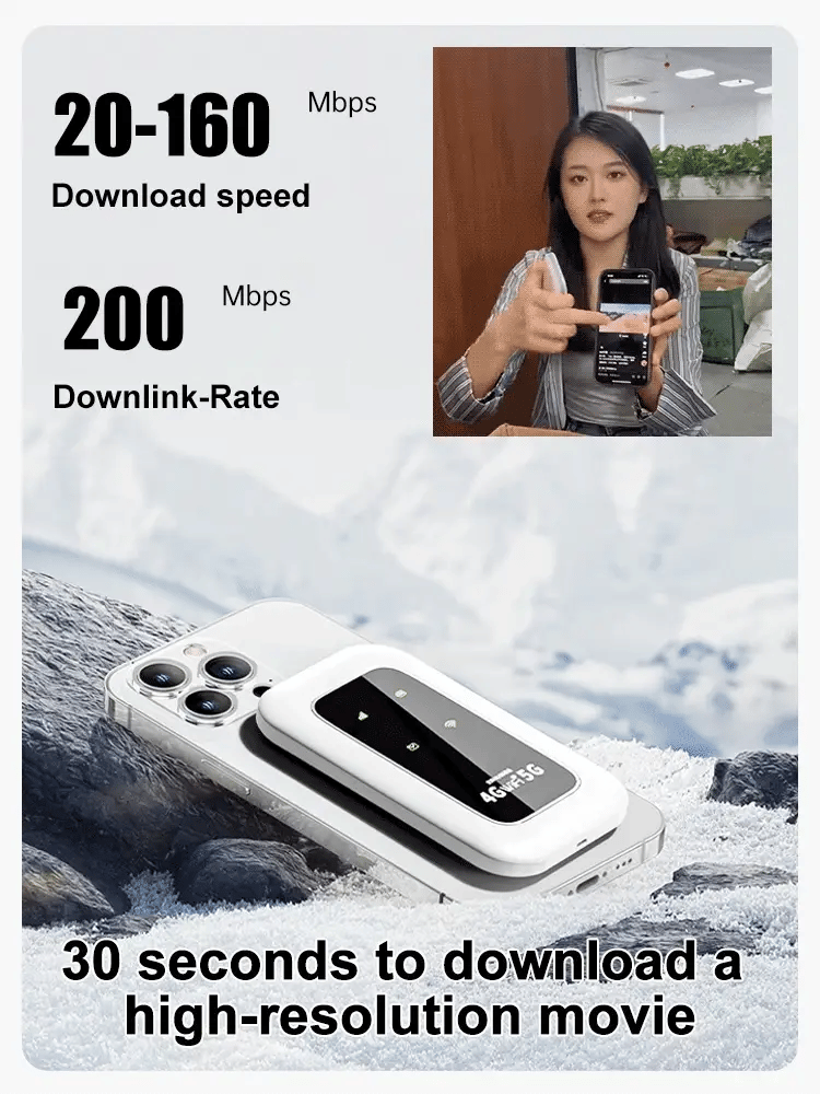 📶⚡Pocket WiFi 6 — Instant Internet Anywhere, No Setup Required, Works in 150+ Countries, No Monthly Device Fee