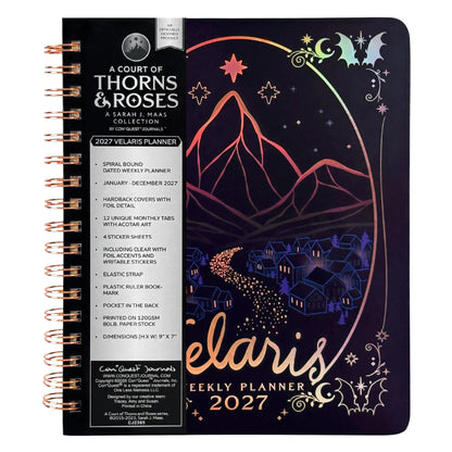 🔥HOT SALE 49% OFF🌙 A Court of Thorns and Roses: Velaris 2027 Weekly Planner ✨ Officially Licensed Fantasy Organizer