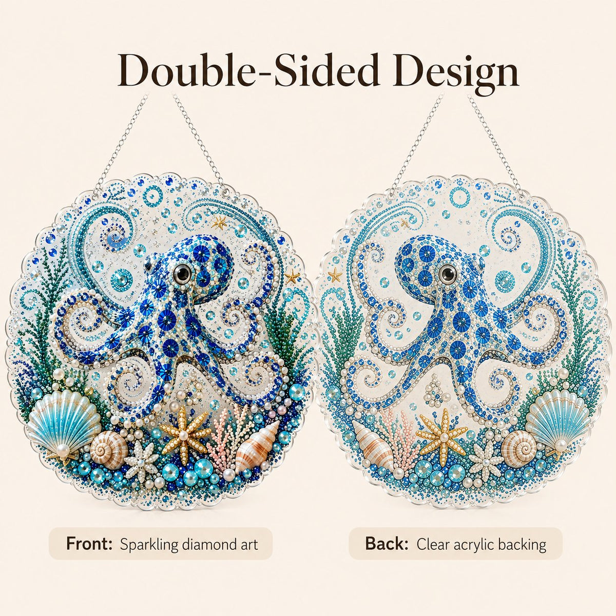 🔥 Last Day 49% OFF - 🌊✨Ocean Pearl Art DIY Hanging Ornament Kit