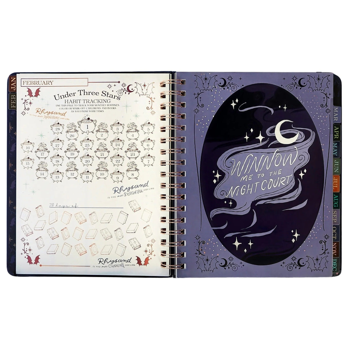 🔥HOT SALE 49% OFF🌙 A Court of Thorns and Roses: Velaris 2027 Weekly Planner ✨ Officially Licensed Fantasy Organizer
