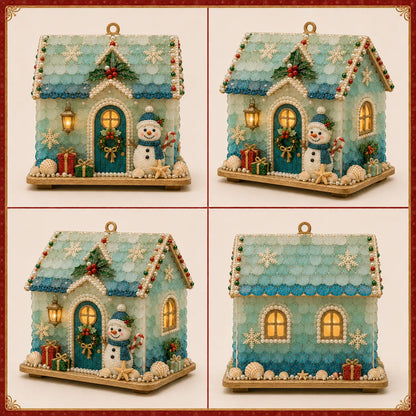 🎄✨ DIY Glowing Coastal Christmas Cottage Kit – Easy Crafting & Festive Coastal Charm! 🏡💖