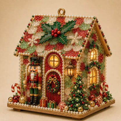 🎄✨ DIY Glowing Coastal Christmas Cottage Kit – Easy Crafting & Festive Coastal Charm! 🏡💖