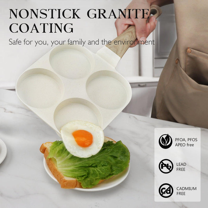 🍳 4-Cup Nonstick Egg Pan