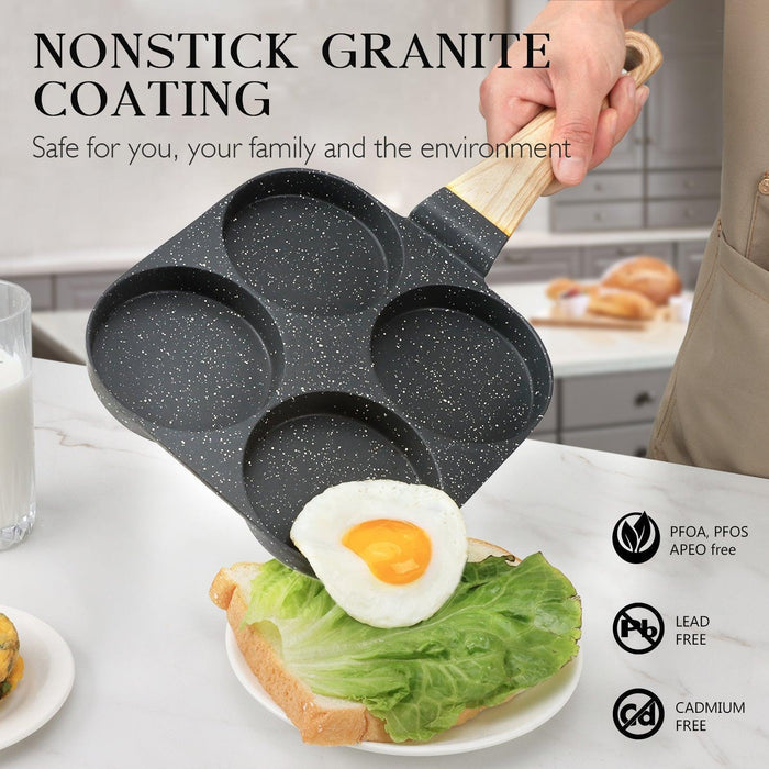 🍳 4-Cup Nonstick Egg Pan