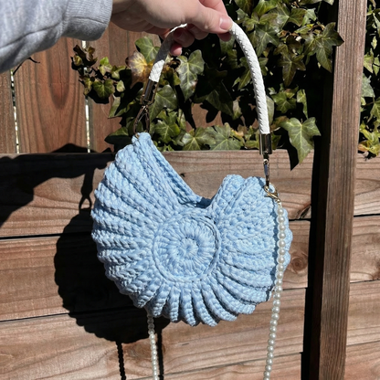 🎀✨ 50% OFF Crochet Shell Bag – 100% Handmade Summer Style 👜🌸