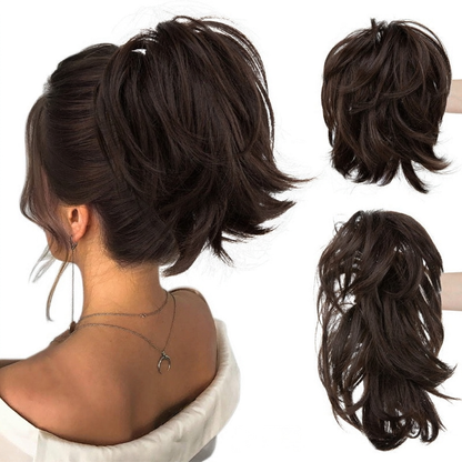 ⏰Last day Promotion 🔥-💕 Easy Claw Clip Ponytail Extension for Quick, Natural-Looking Volume & Style 🎀