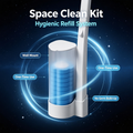 Toilet Scrubber Kit with Self-Cleaning Disposable Pads – No Pre-Rinse, No Mess, No Odor, Simplifies Bathroom Hygiene