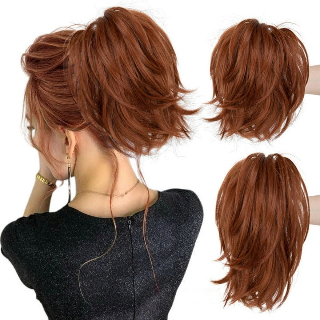 ⏰Last day Promotion 🔥-💕 Easy Claw Clip Ponytail Extension for Quick, Natural-Looking Volume & Style 🎀