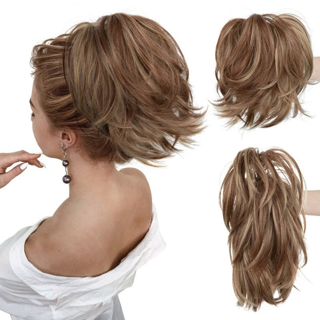 ⏰Last day Promotion 🔥-💕 Easy Claw Clip Ponytail Extension for Quick, Natural-Looking Volume & Style 🎀