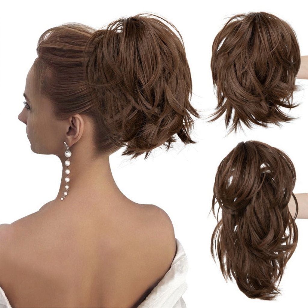 ⏰Last day Promotion 🔥-💕 Easy Claw Clip Ponytail Extension for Quick, Natural-Looking Volume & Style 🎀