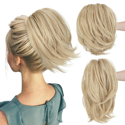 ⏰Last day Promotion 🔥-💕 Easy Claw Clip Ponytail Extension for Quick, Natural-Looking Volume & Style 🎀
