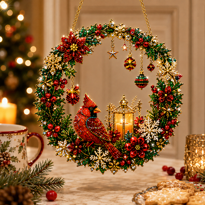 🎄✨ DIY Christmas Pearl Art Wreath Kit for Holiday Decor 🎁
