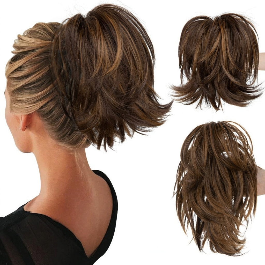 ⏰Last day Promotion 🔥-💕 Easy Claw Clip Ponytail Extension for Quick, Natural-Looking Volume & Style 🎀