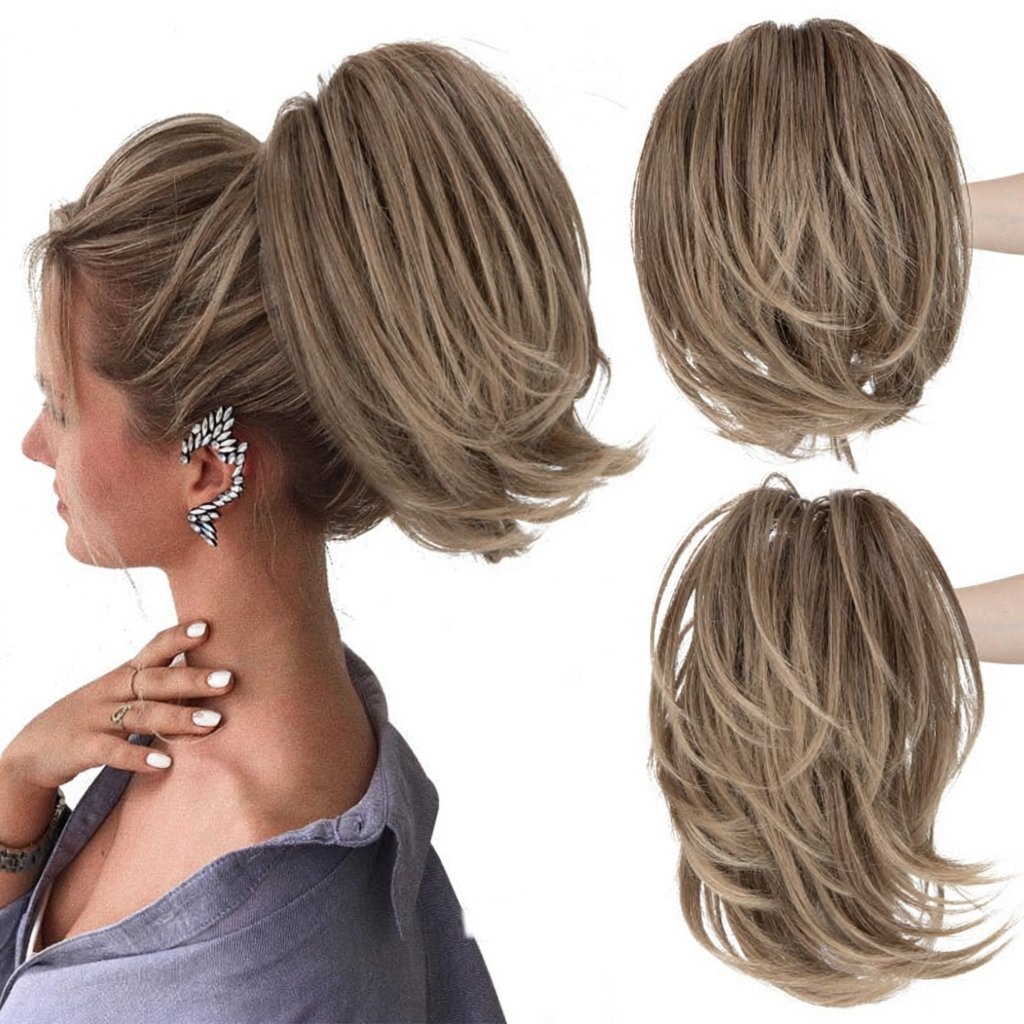 ⏰Last day Promotion 🔥-💕 Easy Claw Clip Ponytail Extension for Quick, Natural-Looking Volume & Style 🎀