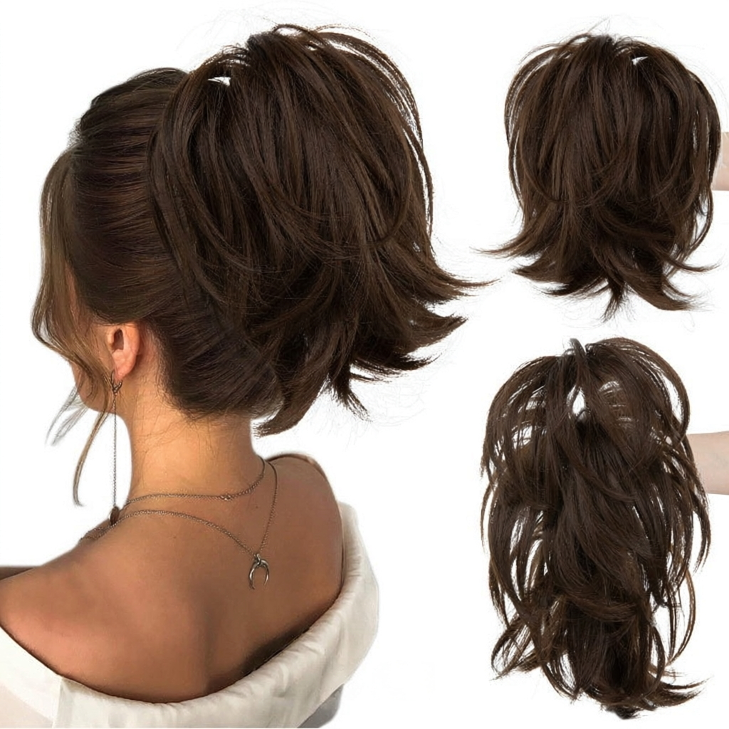 ⏰Last day Promotion 🔥-💕 Easy Claw Clip Ponytail Extension for Quick, Natural-Looking Volume & Style 🎀