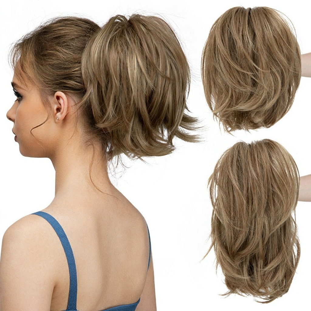 ⏰Last day Promotion 🔥-💕 Easy Claw Clip Ponytail Extension for Quick, Natural-Looking Volume & Style 🎀