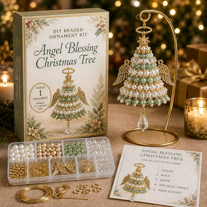 🔥 Last Day 50% OFF✨-🎄 DIY Christmas Tree Beaded Ornament Kit for Fun Holiday Crafting  ✨