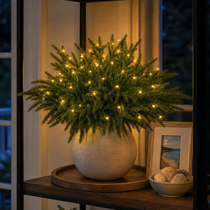 🌲✨ Enchanted Evergreen Pine Branches –Realistic Faux Pine Branches for Holiday Décor