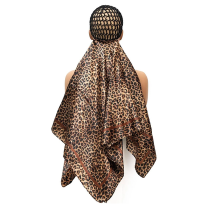 2-in-1 Hair Net & Satin Scarf Bonnet – Multi-Way Styling