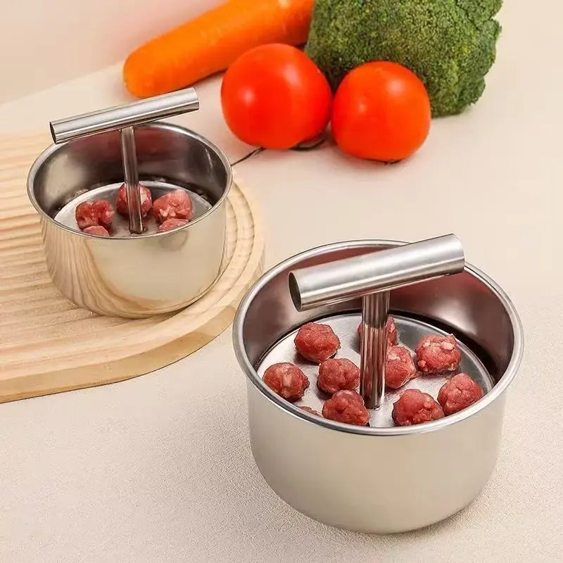🥩✨ Stainless Steel Meatball Shaper – Quick, Even & Perfect Every Time! 🍖👌